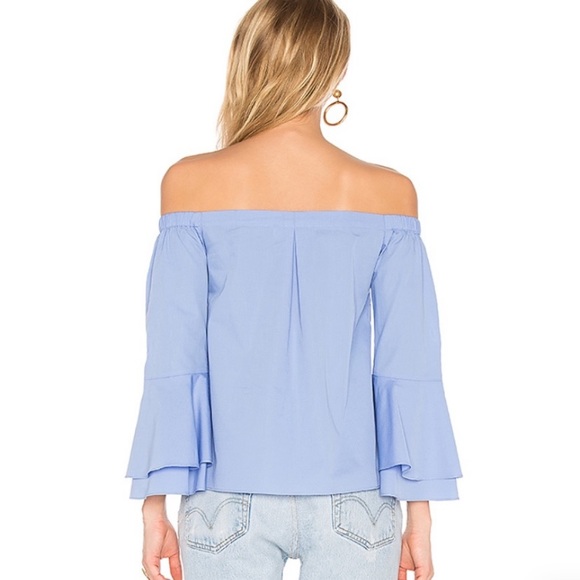 Amanda Uprichard Arabelle Top chambray net xsmall - Picture 3 of 8